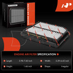 2X Engine Air Filter for Honda Civic CRX (1988-1991)