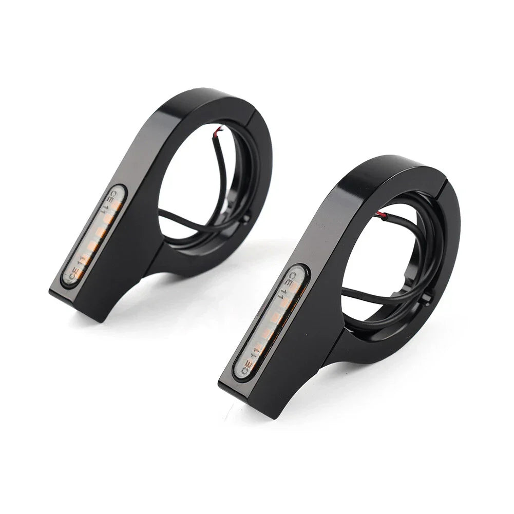 LED Fork Turn Signal Light Indicator Amber for Harley Touring