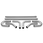 8pcs 3" OD Stainless Steel Exhaust Tubing Pipe U-Bend Kit for Custom Applications