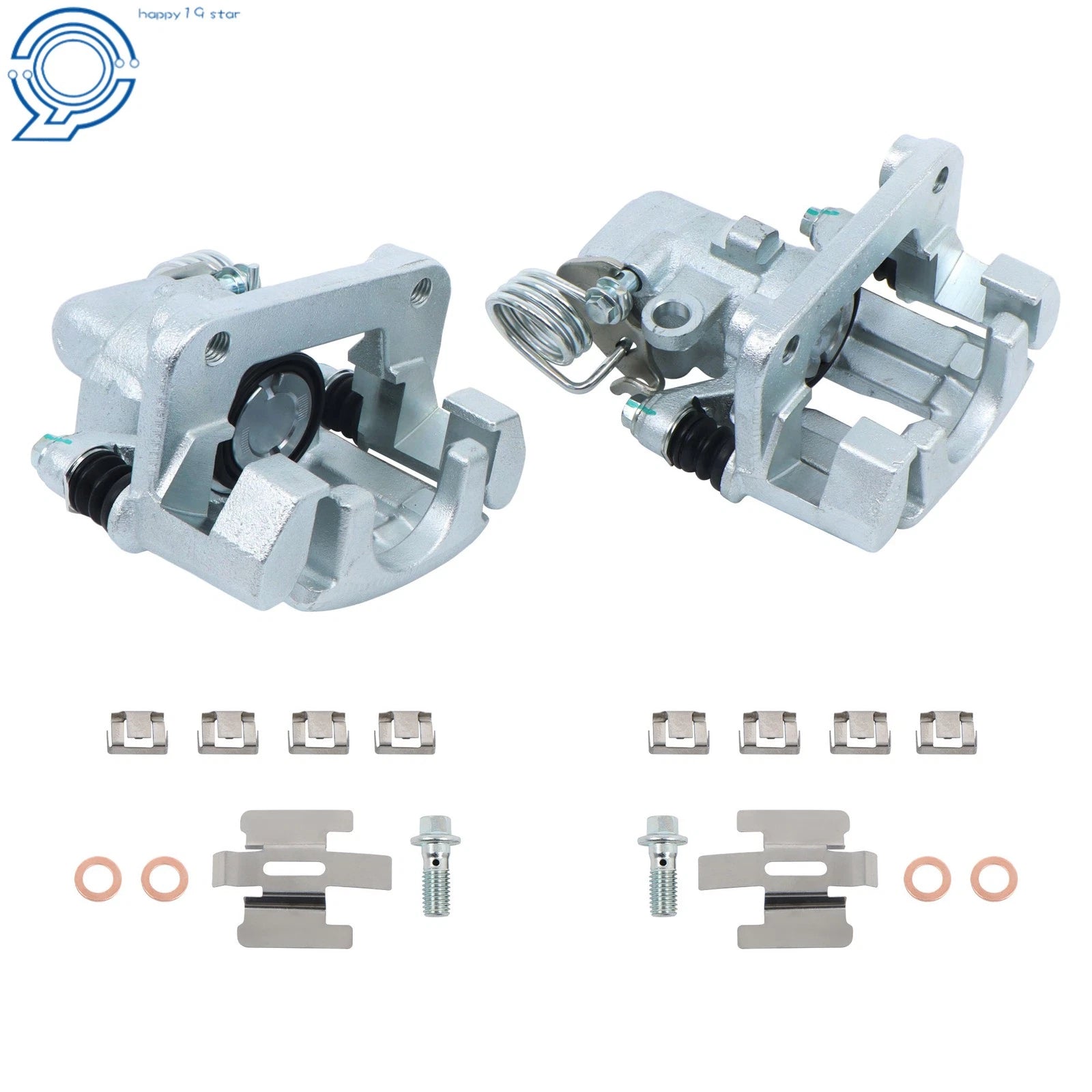Set of 2 Brake Calipers with Bracket for Ford Mustang (1999-2004)