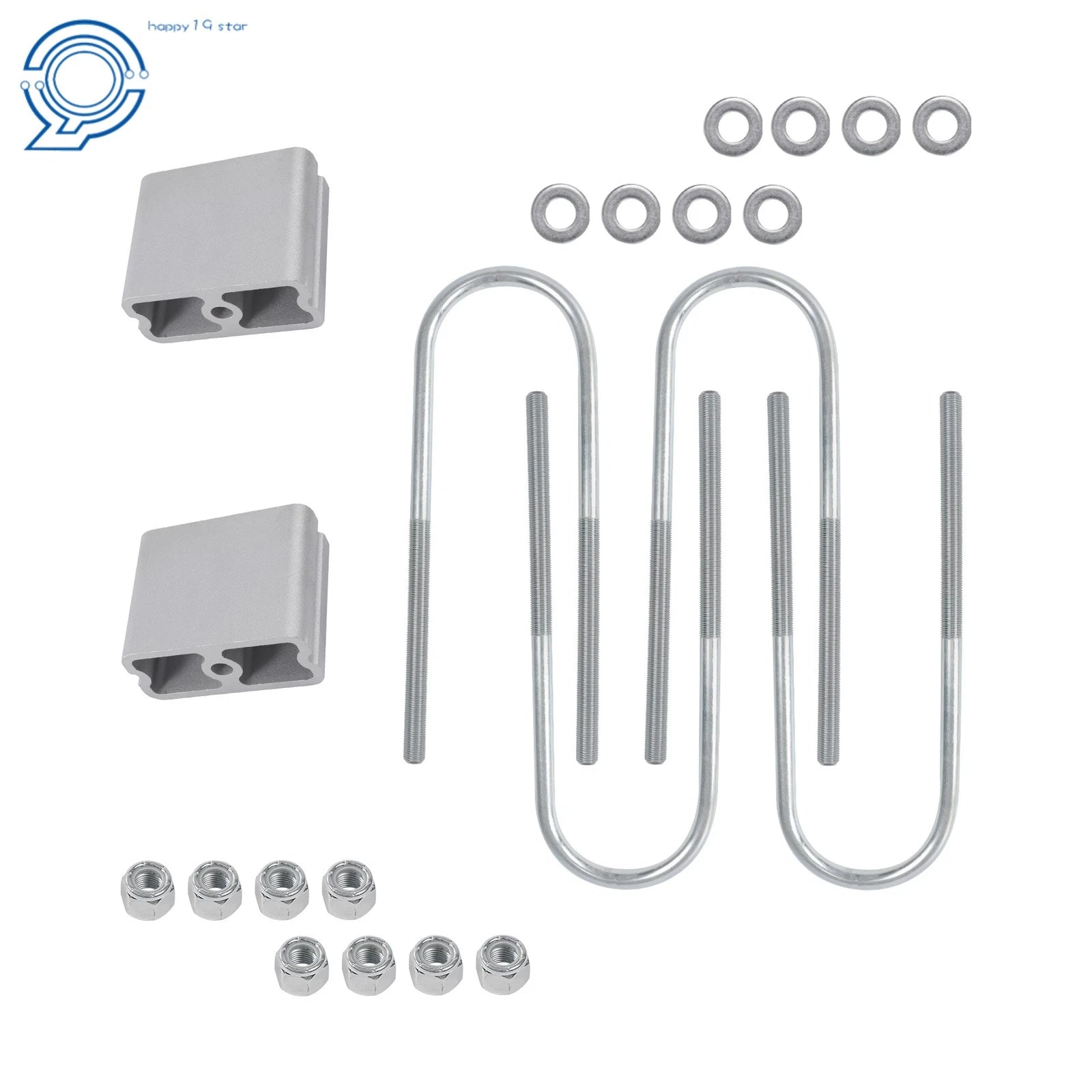 Set of 4 Suspension Body Lowering Blocks with 2° Angle for Nissan 720 (1983–1997)