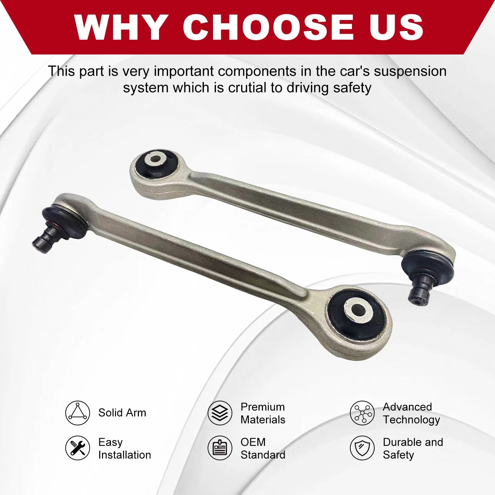 Set of 12 Control Arms & Sway Bar Links for Audi A4 (2000–2008)