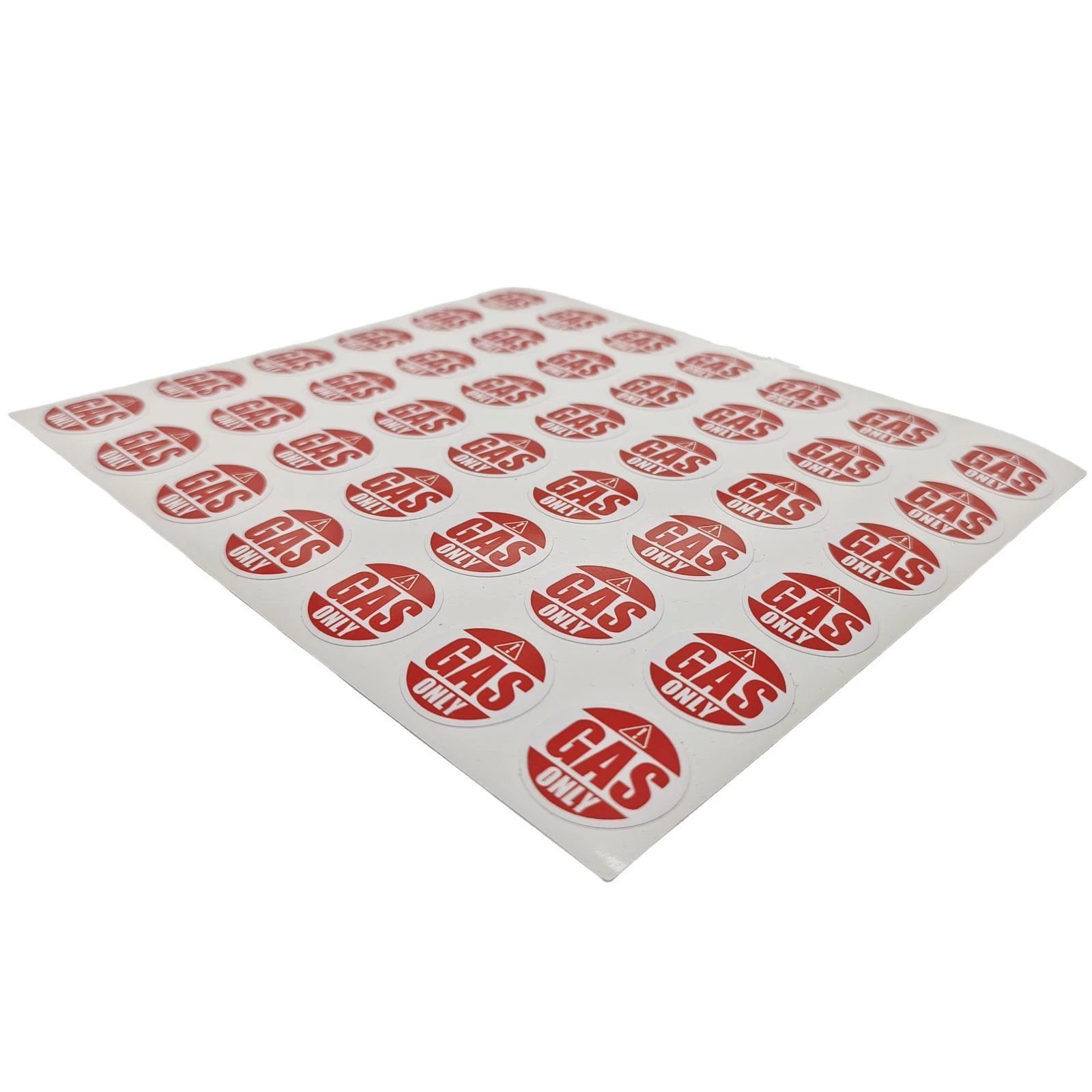 Gas Only Stickers for Automotive Applications (Small Engines)