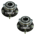 Set of 2 Front Wheel Bearing and Hub Kit for Saturn Chevy FWD (No ABS)