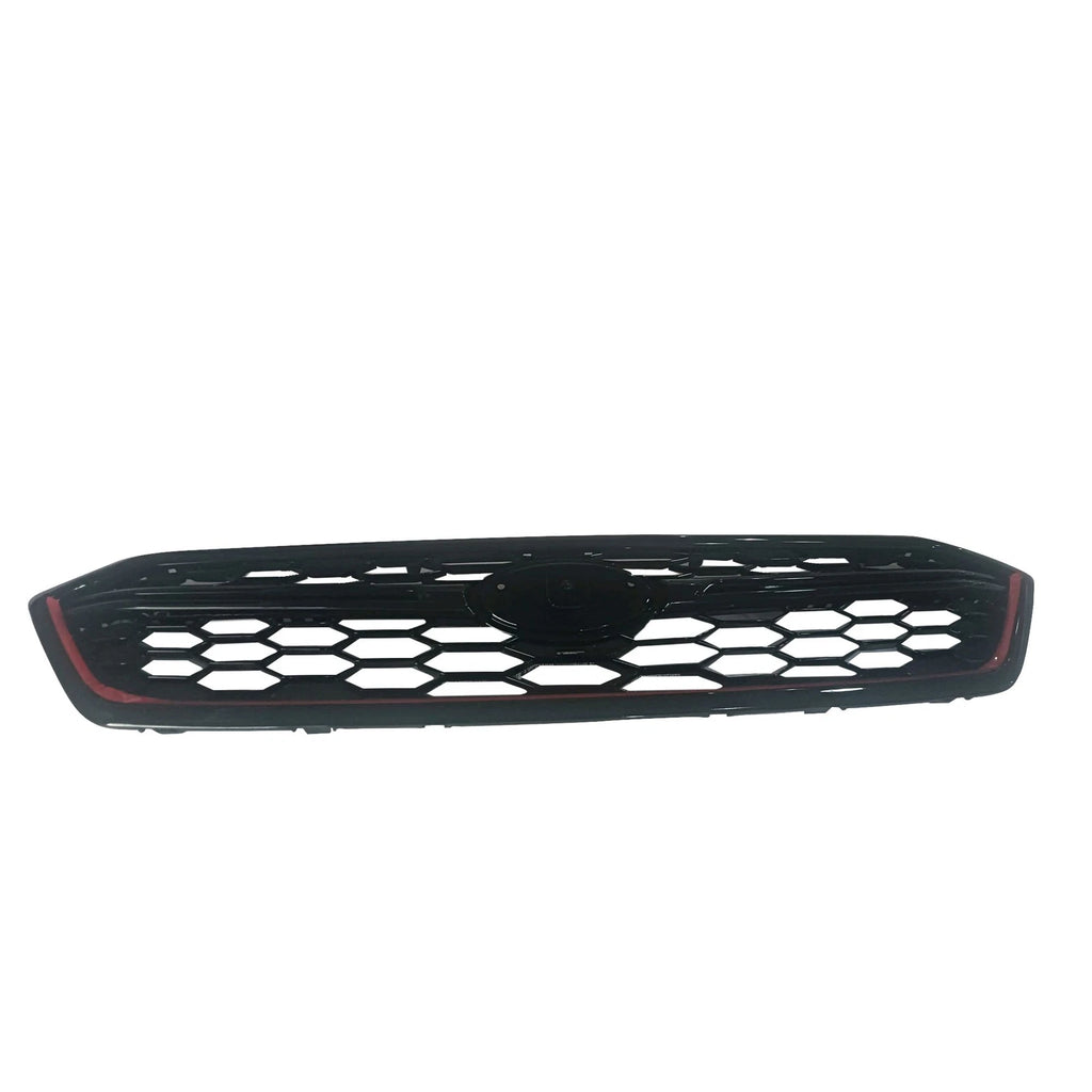 Front Bumper Grille for Subaru WRX/STI (2018–2021) Honeycomb with Red Trim