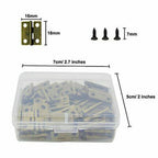 100x Small Box Hinges for Jewelry Box (Retro Butt Hinges)