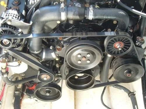 Idler Pulley Set for Mercruiser V6 V8 4.3 5.0 5.7 6.2 (864625T 865598)