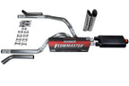 2.5" Dual Exhaust Kit for Dodge Dakota (1997–2005) - Flowmaster 50 Corner Exit Slash