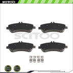 4x Metallic Brake Pads for Mercedes Benz GLK250, GLK350 (2010–2015)