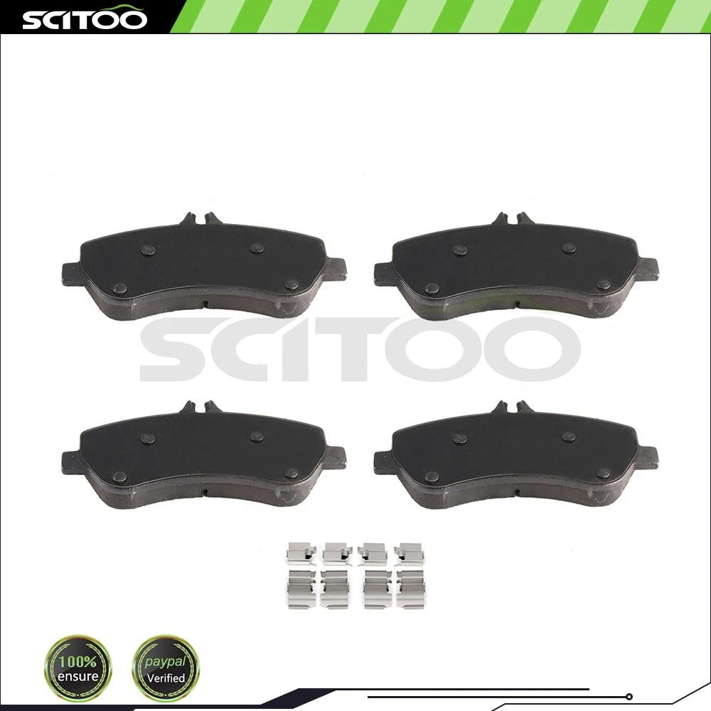 4x Metallic Brake Pads for Mercedes Benz GLK250, GLK350 (2010–2015)