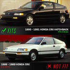 JDM Chrome Clear Front Bumper Turn Signal Lights for Honda CRX (1990–1991)