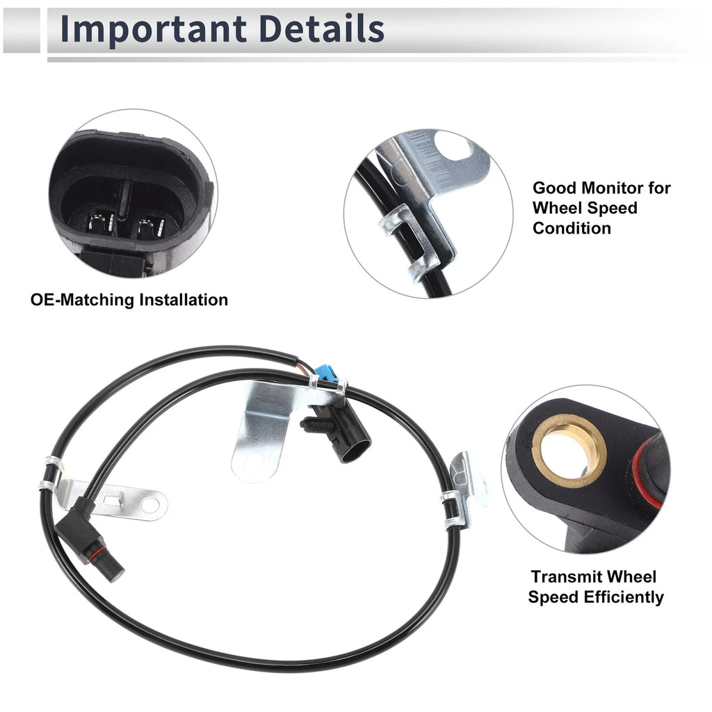 ABS Wheel Speed Sensor No. 15997039 for Chevrolet Blazer (1998–2005) Front Right