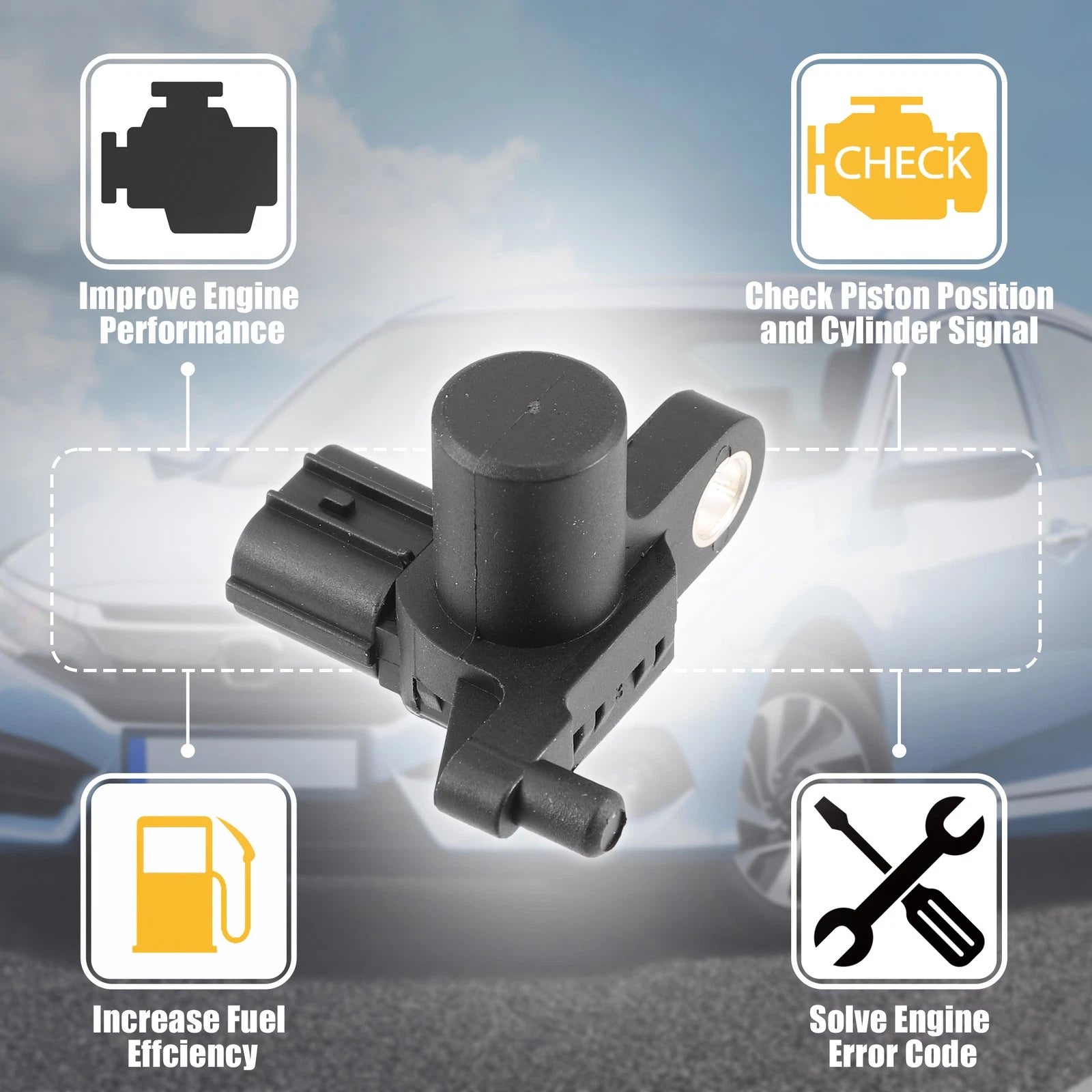 Crankshaft Position Sensor for Honda Civic DX (37840-RJH-006)