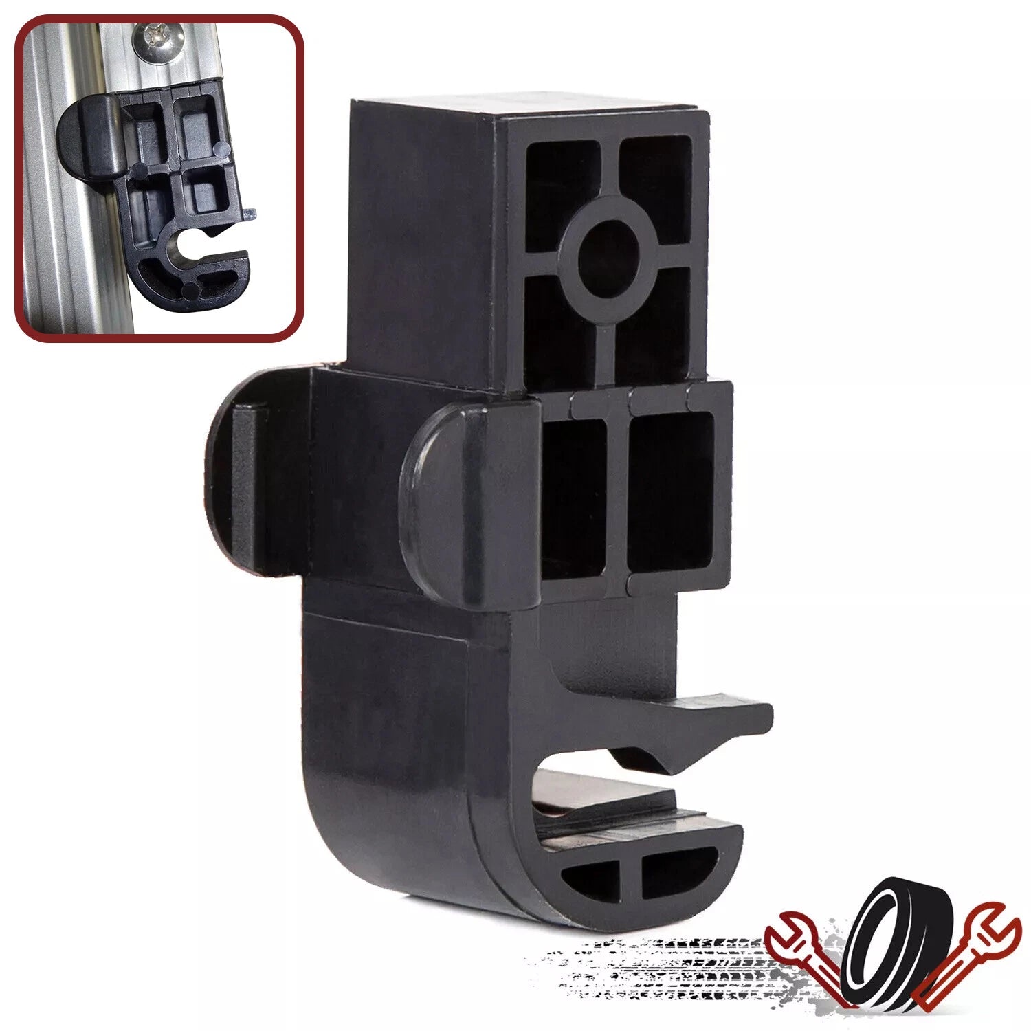 Bimini Top Latch for Pontoon Boats (Black Plastic)