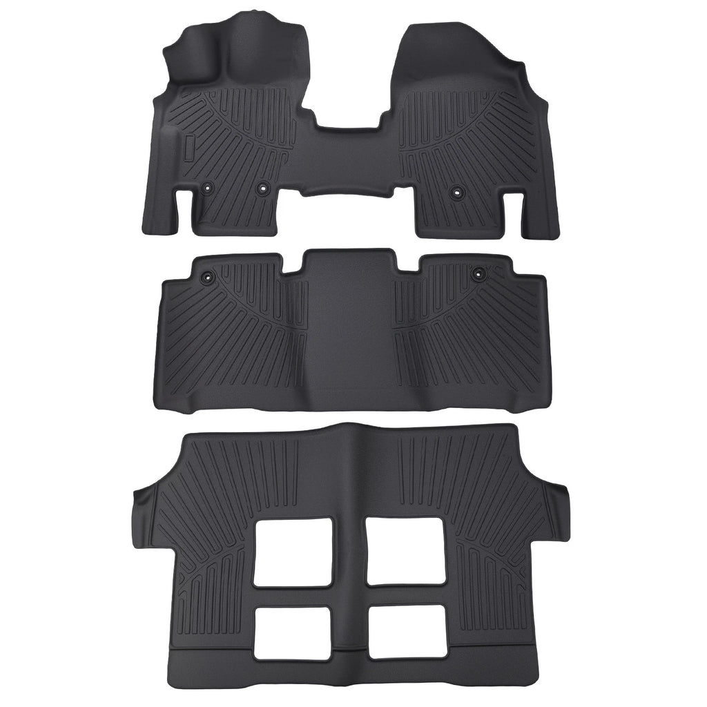 Set of 4 TPE Floor Mats for Honda Odyssey (2011–2017) Black