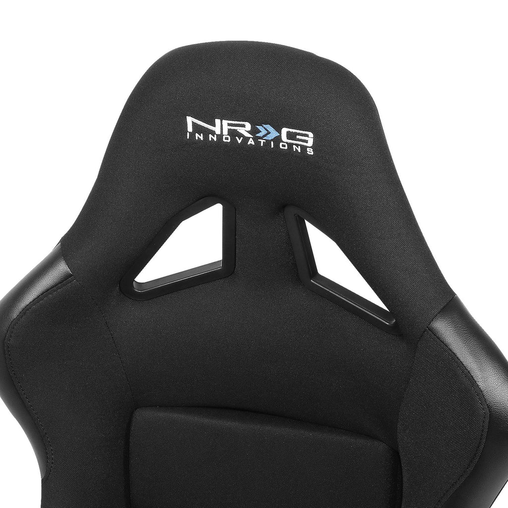NRG 330 Racing Seat with Stainless Steel Adjustable Bracket for Universal Fit