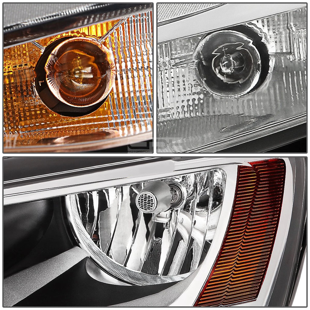 Pair Chrome Housing Amber Corner Headlight/Lamp for VW Jetta Mk6 (2011–2018)