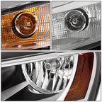 Pair Chrome Housing Amber Corner Headlight/Lamp for VW Jetta Mk6 (2011–2018)