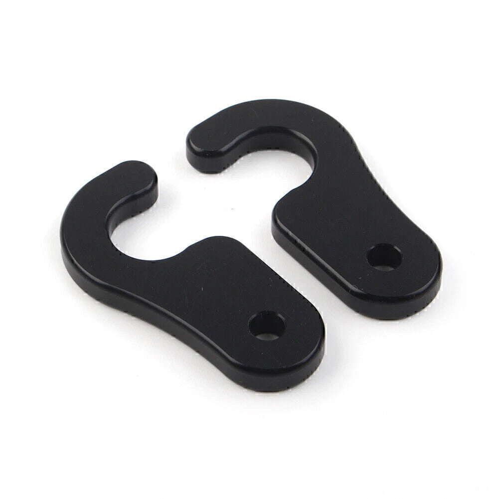 2X Black Sun Visor Clips for Jeep Wrangler JL JT JK (2018–2023)