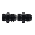 Black Aluminum AN12 Flare to 12AN ORB Male Fitting Adapter w/ O-Rings