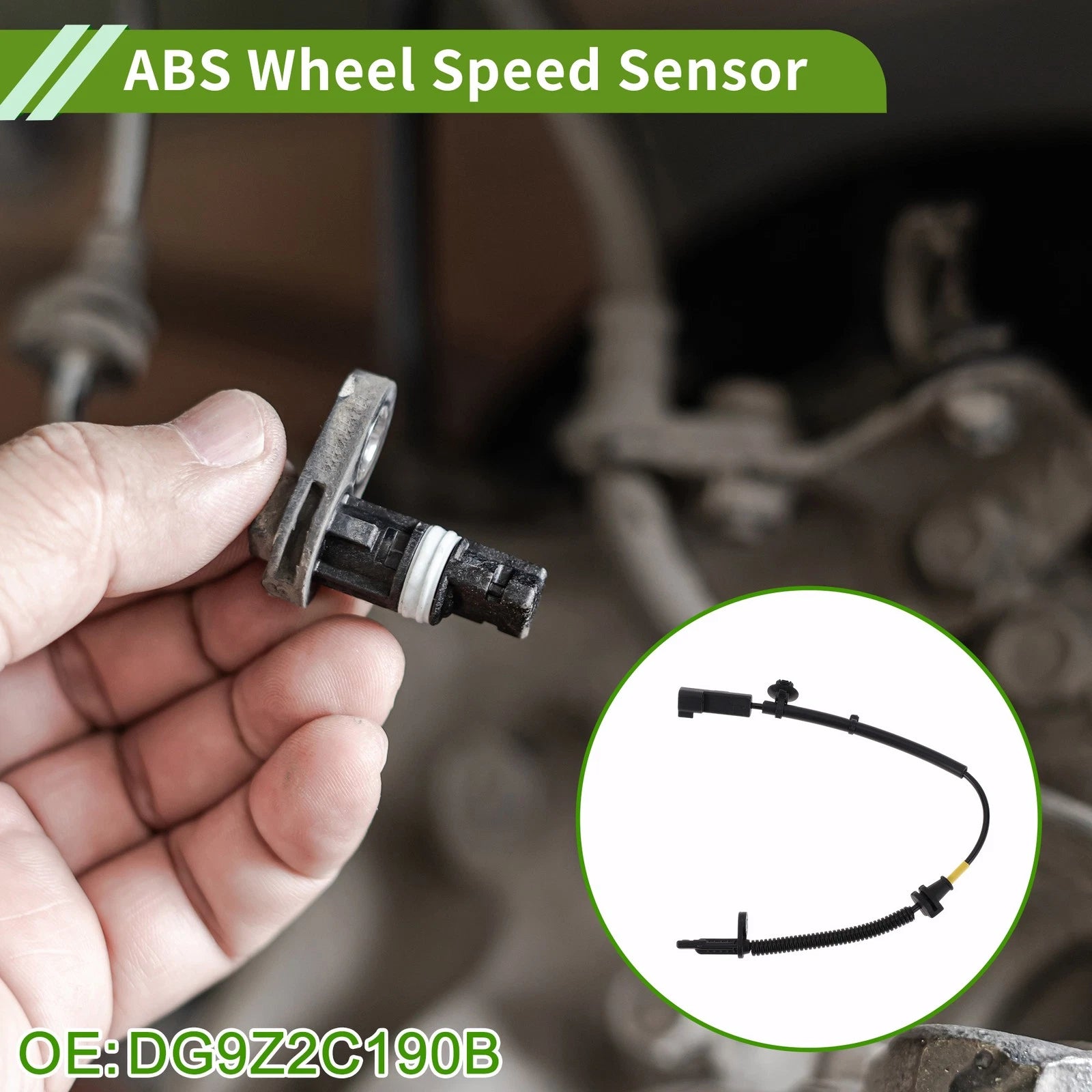 ABS Wheel Speed Sensor DG9Z2C190B for Lincoln MKZ (2013–2015) Rear