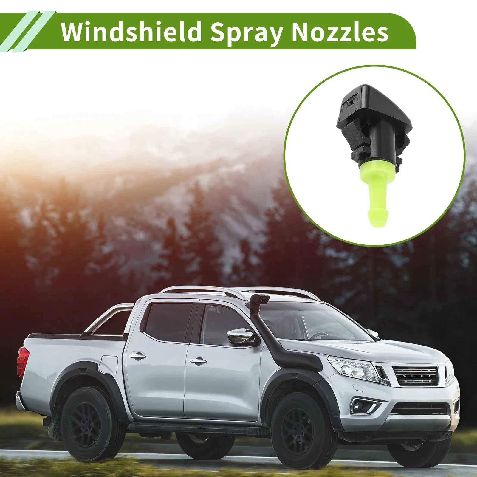 Windshield Washer Nozzle & Hose Connector for Dodge