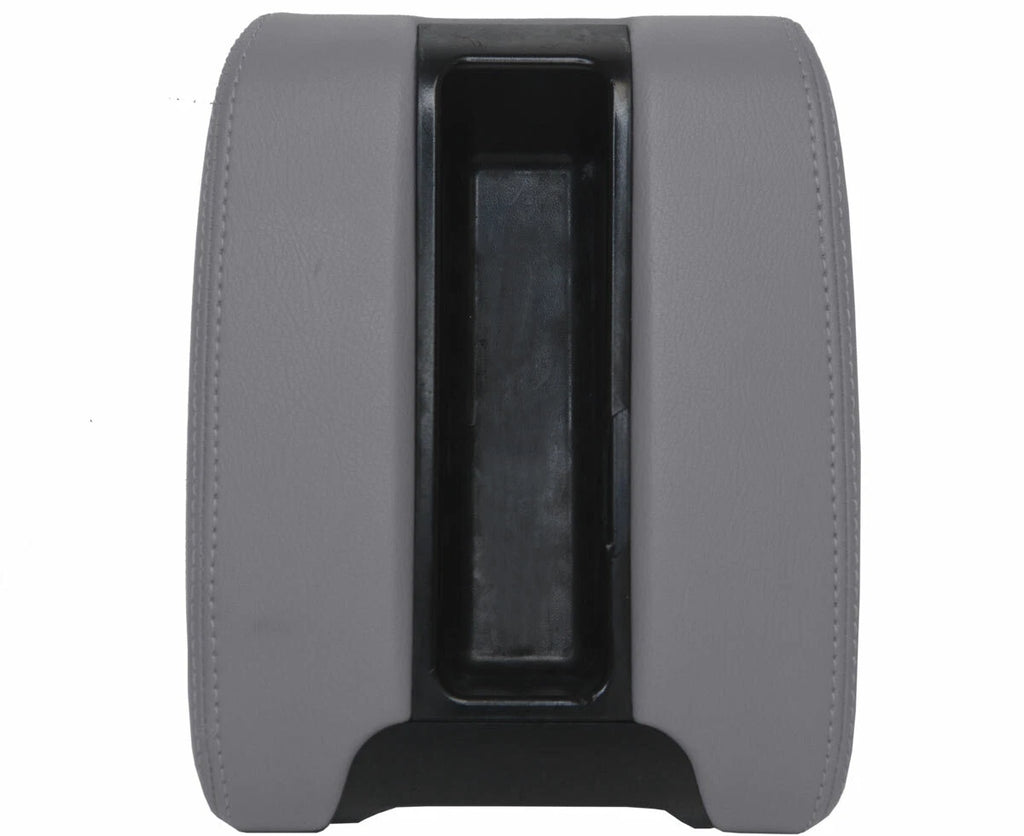 Leather Center Console Lid Armrest Cover for BMW E39 (1997–2003) Gray