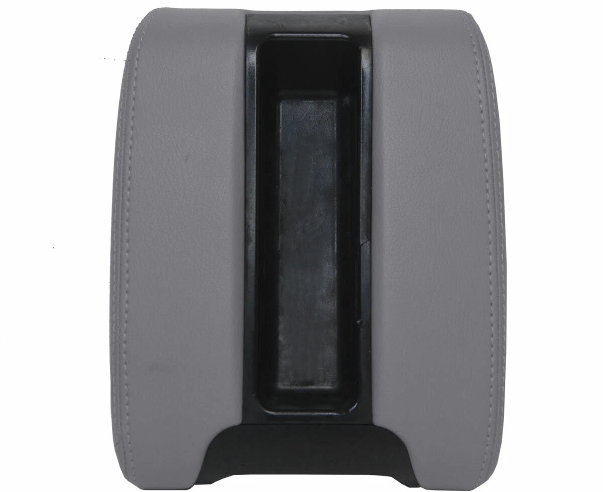 Leather Center Console Lid Armrest Cover for BMW E39 (1997–2003) Gray