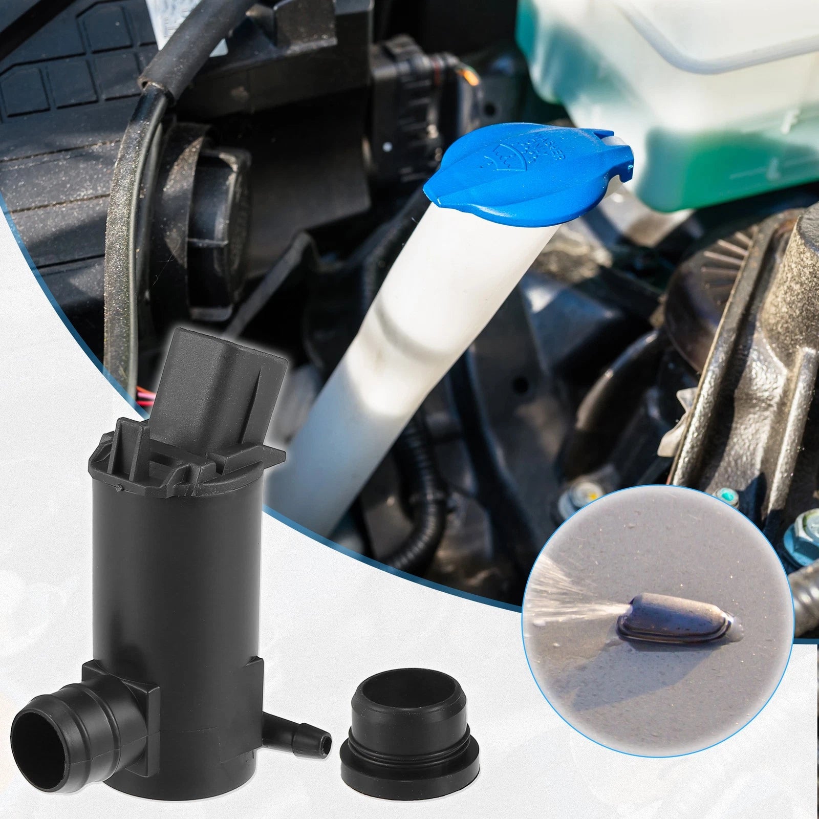 Windshield Washer Pump for Hyundai Accent (2006–2011)