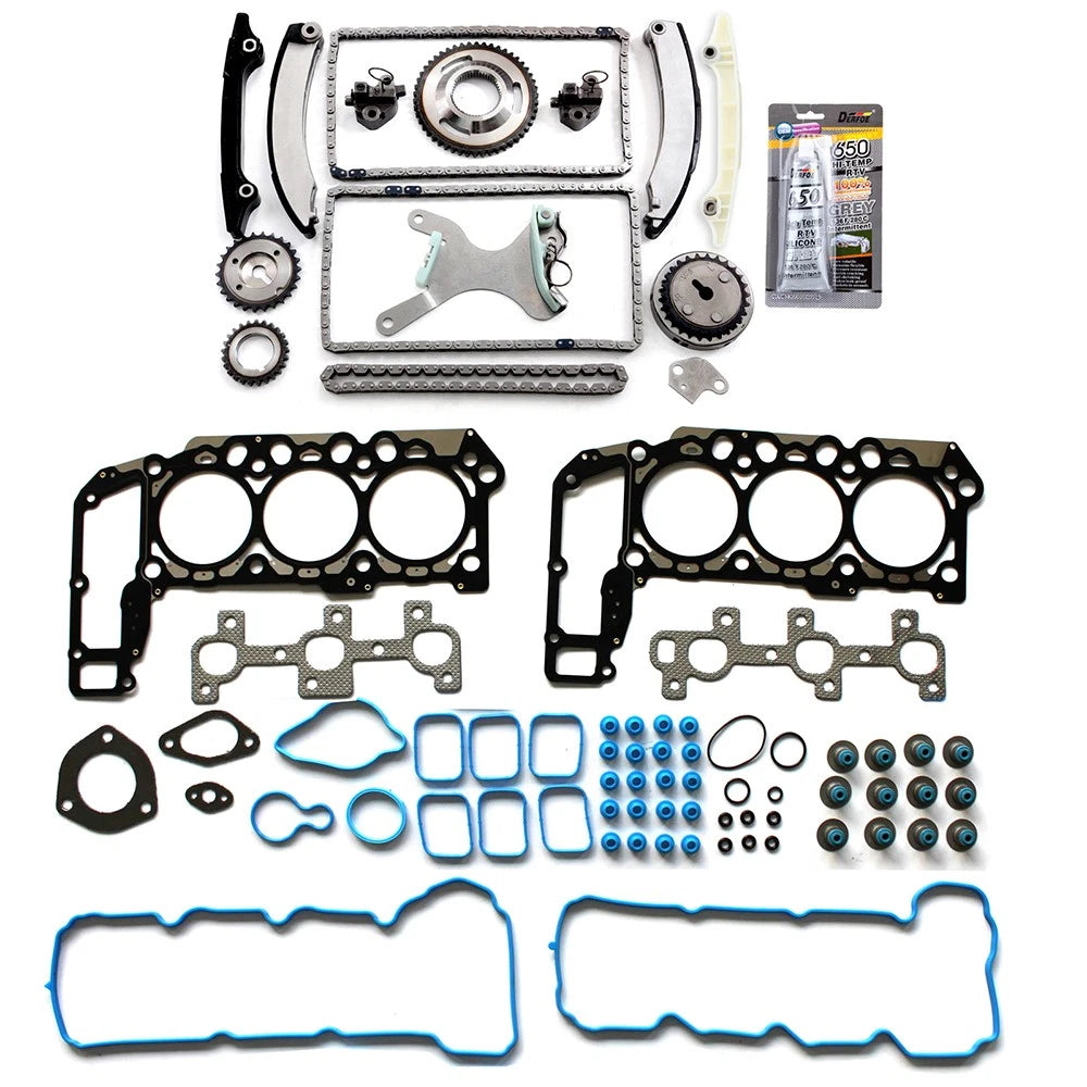 Head Gasket Set & Timing Chain Kit for Jeep Liberty 2005–2012 3.7L V6