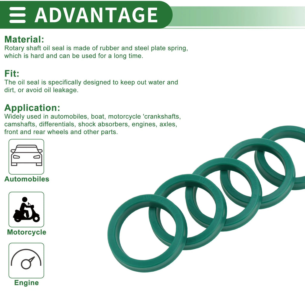 Set of 5 Oil Seal Rotary Shaft Seal 28x36x6mm for Various Models 