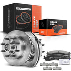 Set of 2 Front Disc Brake Rotors & Ceramic Pads for Ford E-350 (2003–2007)