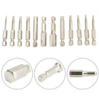 Hex Bit Connector Set for Quick Change Hexagonal Key (1/16 - 3/8 Inch)
