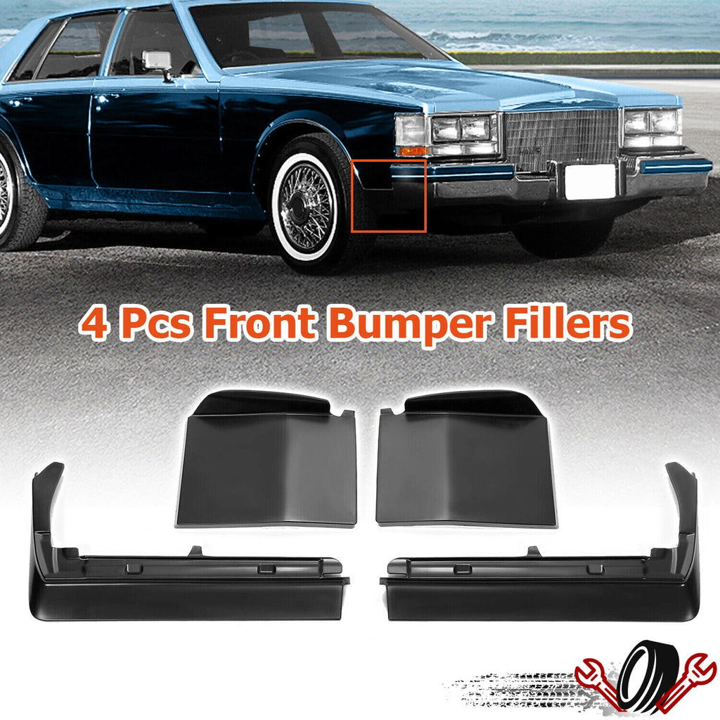 Set of 4 Front Bumper Fillers for Cadillac Seville (1980–1985)