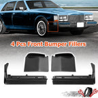 Set of 4 Front Bumper Fillers for Cadillac Seville (1980–1985)