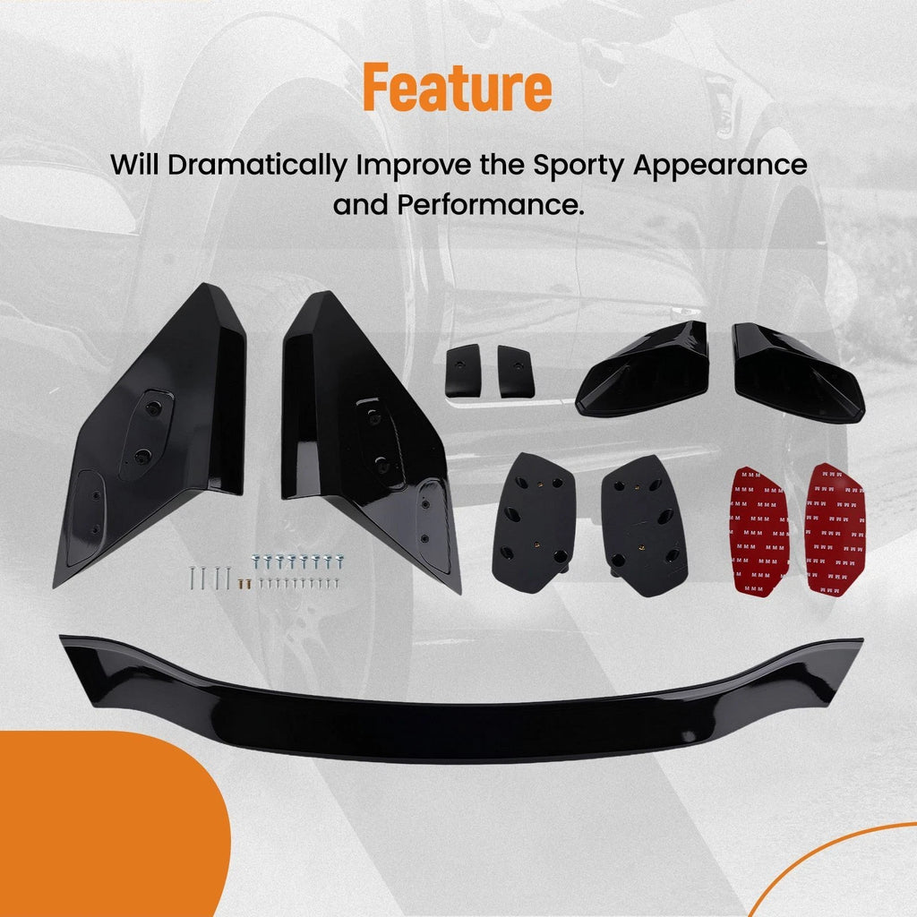 Rear Trunk Lip Spoiler Wing for Honda Civic Sedan (2016–2021) R Style