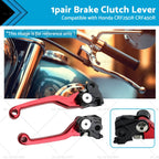 Pair Pivot Brake Clutch Lever for Honda CRF250R CRF450R (2007–2012)