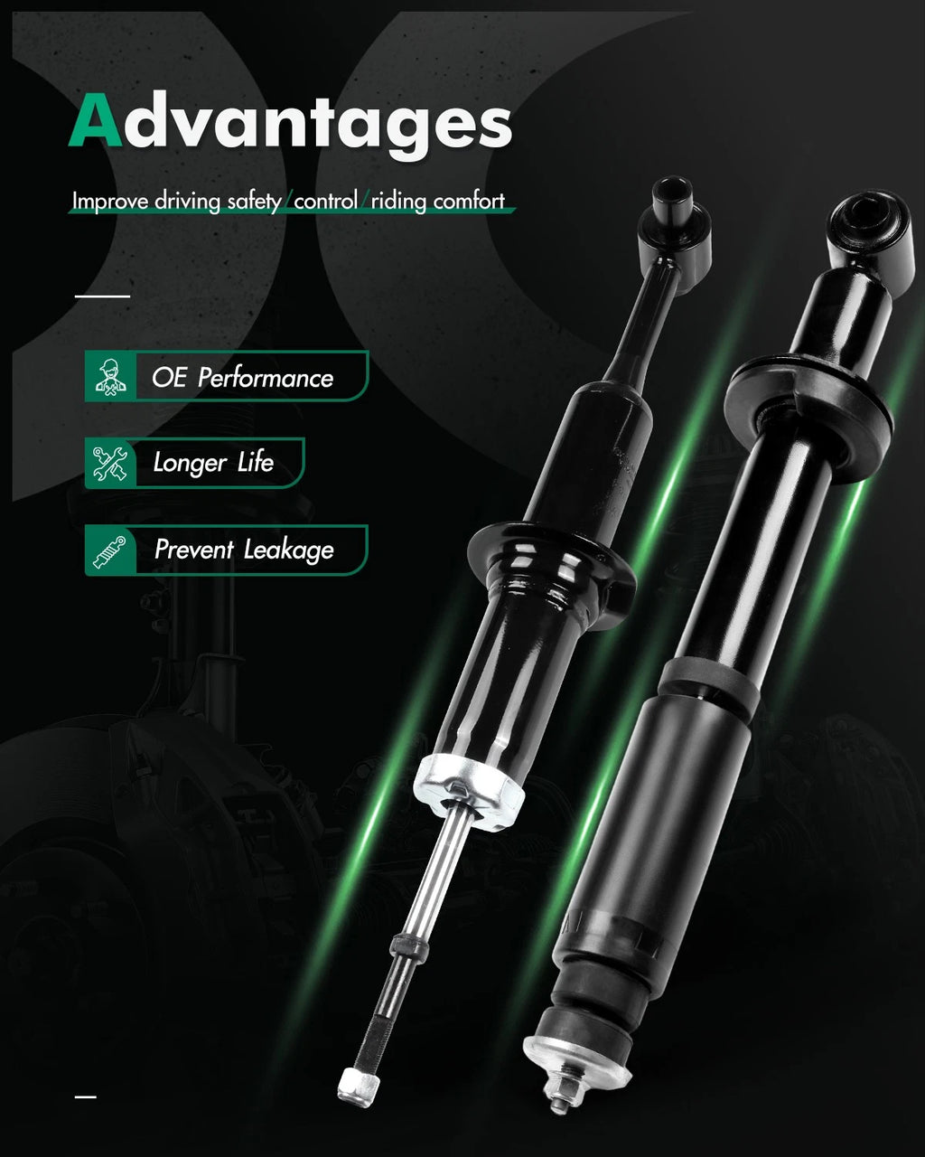 Front and Rear Shocks Struts for Ford Explorer (2002–2003)
