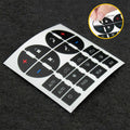 Dual Climate Control Button Decal Kit for GMC Chevy Buick 