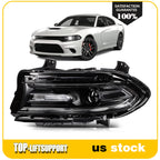 Left Side Headlight Assembly for Dodge Charger (2015–2023) Black Housing