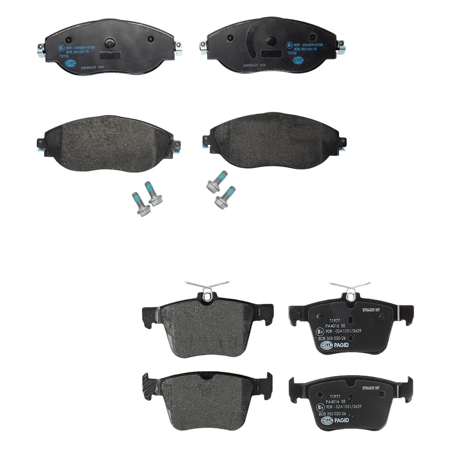 Disc Brake Pads Kit for Volkswagen Arteon, Jetta, Audi Q3, Tiguan (2017–2023)