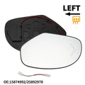 Heated Left Mirror Glass for GMC Sierra 2500 (No. 15874992/25892978)