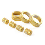 7x Switch Knob Ring Cover Trim for Honda Civic 2022+ CRV 2023-2024 Gold