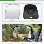 Mirror Glass for Chevrolet Express/Savana (2003–2007) Left Driver Side W/Adhesive Pads