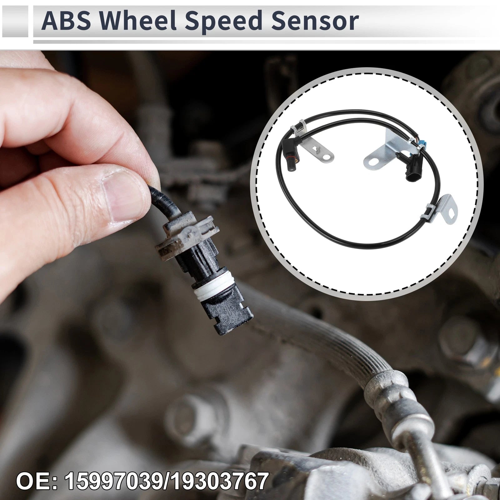 ABS Wheel Speed Sensor No. 15997039 for Chevrolet Blazer (1998–2005) Front Right