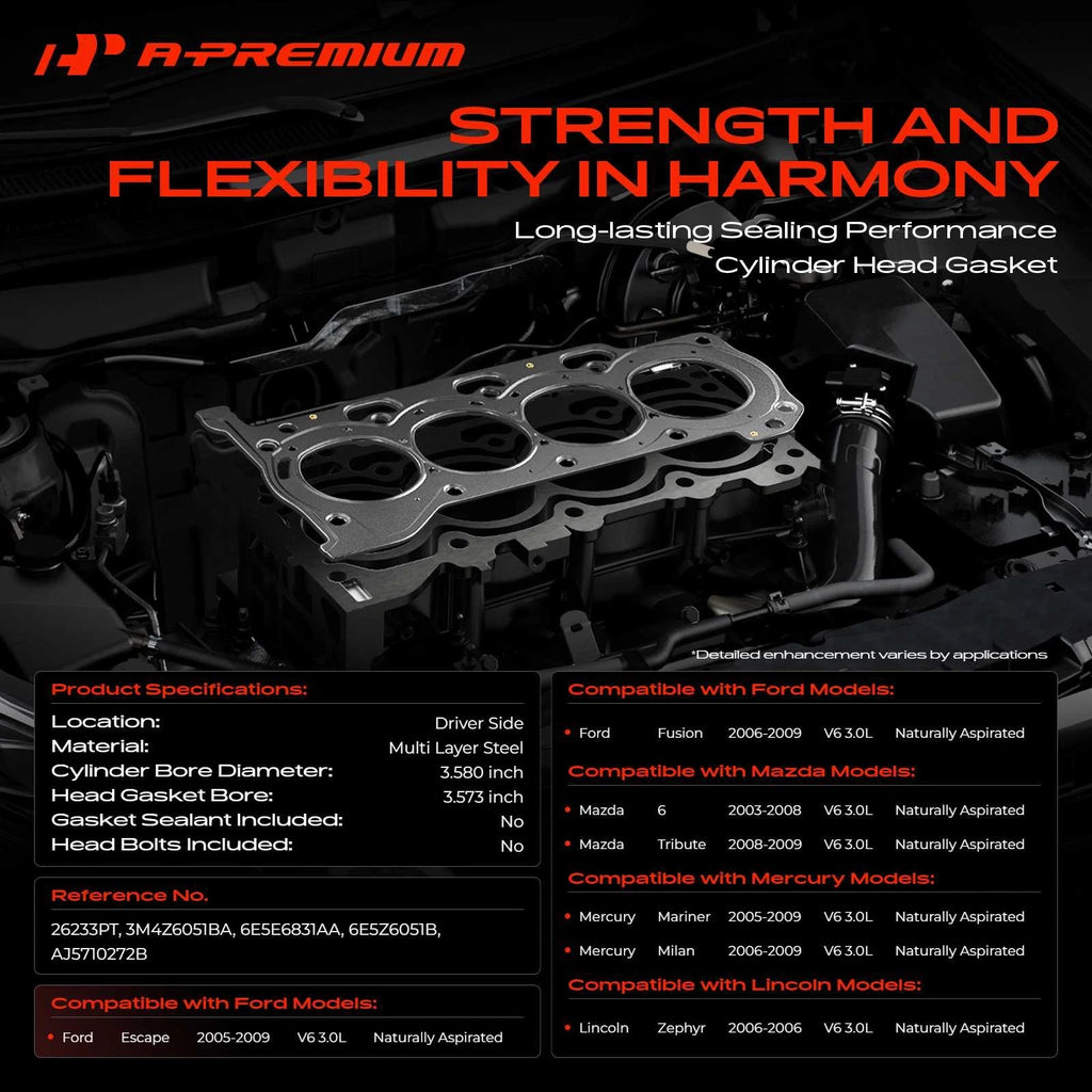 Cylinder Head Gasket for Ford Escape, Fusion (2005–2009)