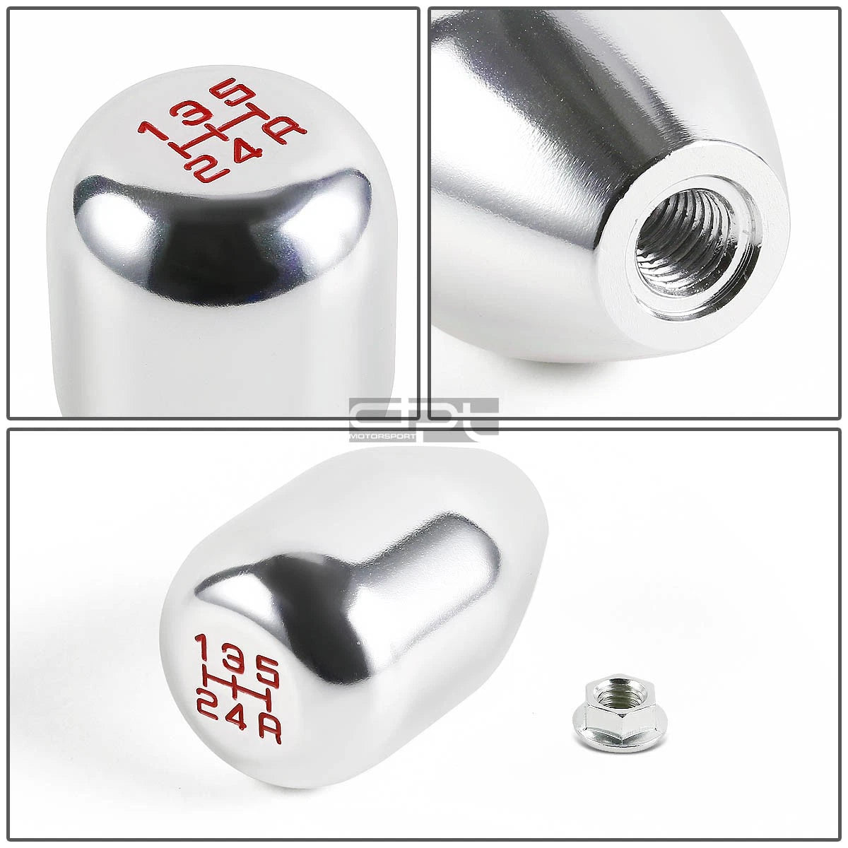 Silver Racing Manual 5-Speed Shift Knob for Honda Civic/CRX Acura Integra (1988–2000)