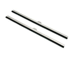 Windshield Wiper Blades Front Set Polished Stainless Hook Type for Car (8.25")