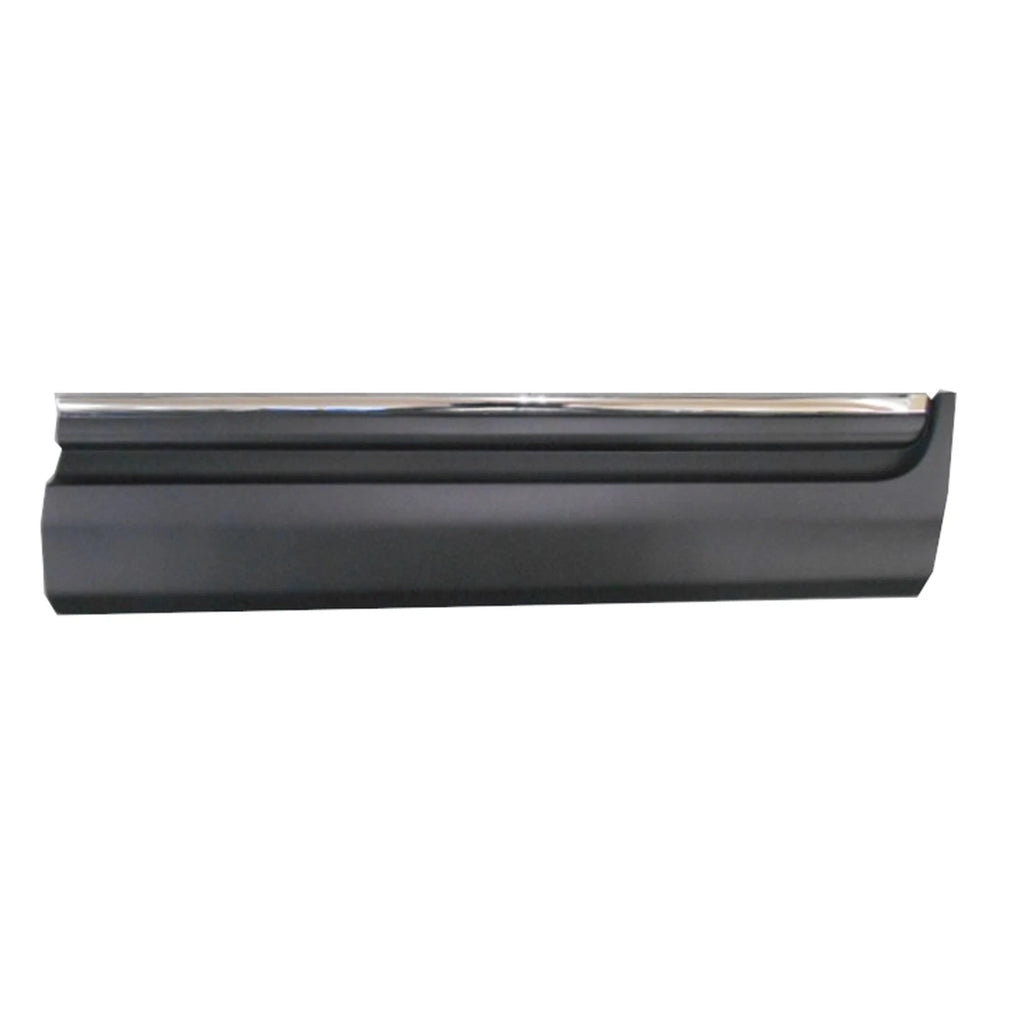 Replacement Polypropylene Front Passenger Lower Door Molding w/Chrome Insert