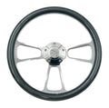 14 Inch Billet Steering Wheel Replacement with CF Style Wrap for Chevrolet (2000–2024)